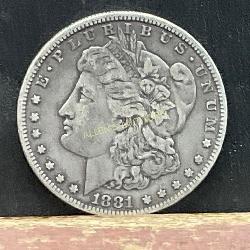 1881 Morgan Silver Dollar