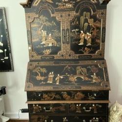 Oriental Motif Secretary Desk