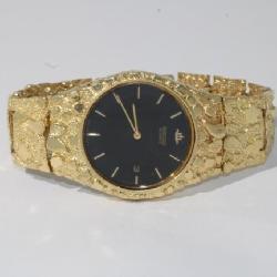 14k gold Men's Watch Band w/ Seiko movement