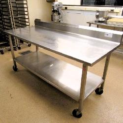6ft Stainless Steel Table - 30in Deep