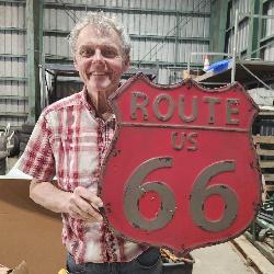 Metal Route 66 Sign Man Cave Decor 20