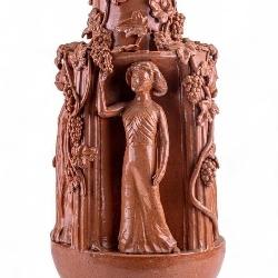 Highly Detailed Terracotta Large Vineyard Vase