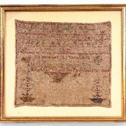 19th C. Framed Sampler