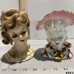 Napco Ware Porcelain Lady Head Vase
