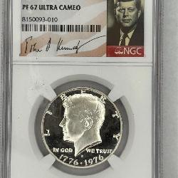 1776-1976 S Silver 50 Cent, NGC PF 67 Ultra Cameo