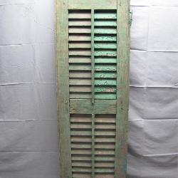 Antique Wood Window Pane Shutter