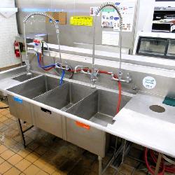 101-inch 3-compartment Sink