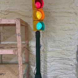 Vintage Traffic Light Post