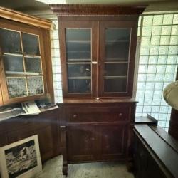 Antique Step Back Cabinet