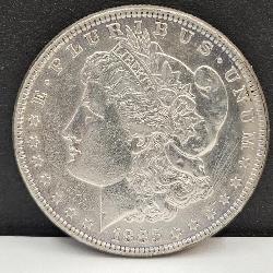 1885 Morgan Silver Dollar Coin