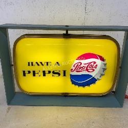 Pepsi-Cola Light-Up Advertising Sign