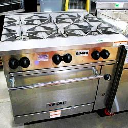 New Vulcan 36s-6bp 3ft. Gas 6-eye Range