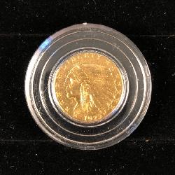 #274 1929 $2.50 Indian Quarter Eagle Gold Coin