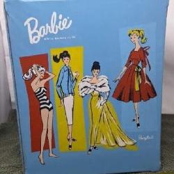 Vintage blue Barbie doll case, by Mattel