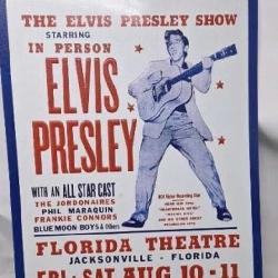 Elvis Presley collectible tin sign, copyright
