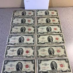 Red Seal $2 Silver Certificate