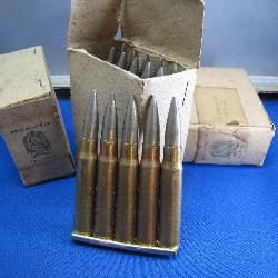 3 Boxes of 8mm Mauser Ammo (1955)