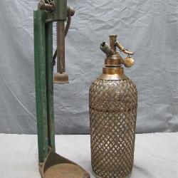 Vintage Seltzer Bottle and Bottle Capper