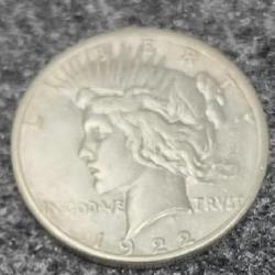 1922-S  Peace Silver Dollar