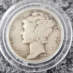 1942 Mercury Dime