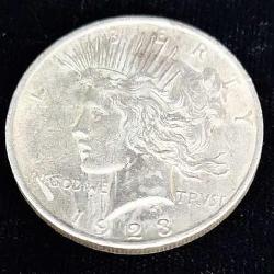 1923 silver peace dollar, Philadelphia mint