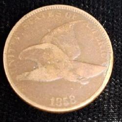 1858, flying eagle cent