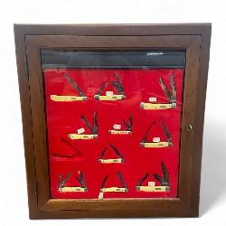 CASE XX Store Display with 10 Pocket Knives 