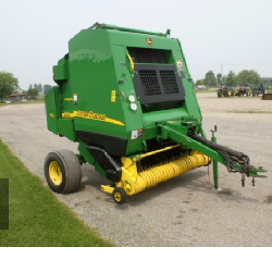 JD 582 silege special round baler, net wrap, megawide pick-up showing 00182 bales, approx. 5,000