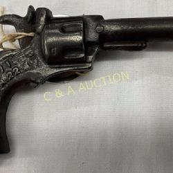 1890 Stevens Cast-Iron Cap Gun with Embossed Handle 