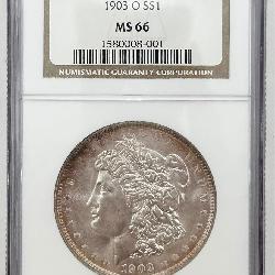 1903-O Morgan Silver Dollar, NGC MS 66