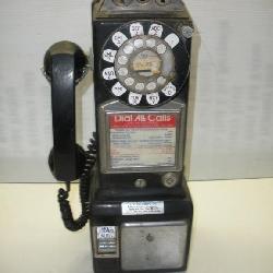 Bell System Rotary Pay Phone, 18 inches Tall