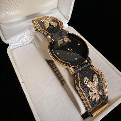 10K Black Hills Gold Men's Watch w/ 10k gold >