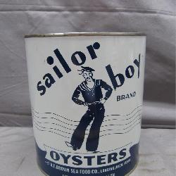 Nice Sailor Boy Oyster Can - GALLON