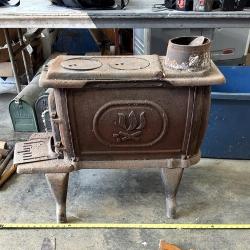 U.S. Stove Co. Logwood Cast Iron Wood Stove