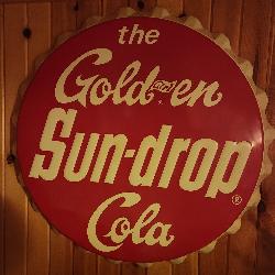 The golden girl Sundrop cola 2”8x2”8 single sided 