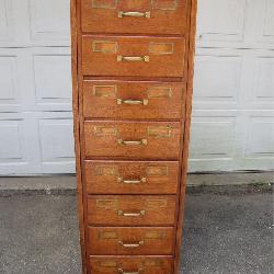 Antique Globe Wernicke Oak File Cabinet