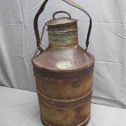 Vintage Metal 5 Gallon Milk Jug