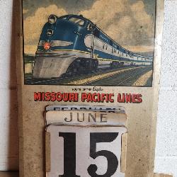 Missouri Pacific Lines Train Calendar