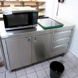 5ft S/steel Cabinet With Drawers - 30in Deep