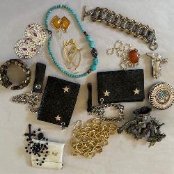 T - COSTUME JEWELRY, ROSARY BEADS, ID HOLDERS