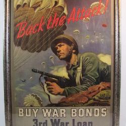 Dated 1943 US WW2 War Bonds Poster
