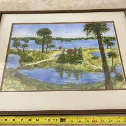 17.5 x 23 framed print by E. Sandels