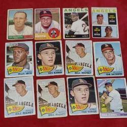 Topps California Angels ,1961, 1963, 1964 , 1966,