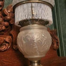Bristol Brass & Clock Oil Lamp. 22.5