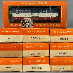Boxed Lionel HO Rolling Stock and Locomotives