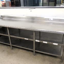 93-inch Stainless Steel Table - 30in Deep