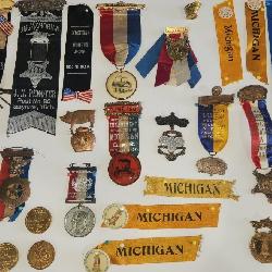 Awesome Civil War G.A.R. Ribbons and Tokens