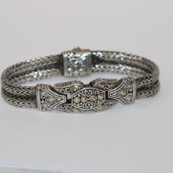 18kt yellow gold - .925 sterling designer Bracelet