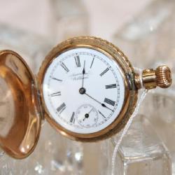 14 Kt. Gold American Waltham Pocket Watch, Case is