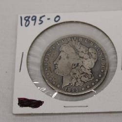A Rare 1895-O US Morgan Silver Dollar Key Date.
